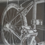 bike etching plate - finished