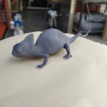 3D Chameleon before Airbrush