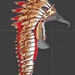 Eagle headdress finalized