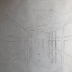 One Point Perspective Scanned