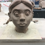 head sculpture WIP
