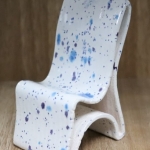 Mini Blue Spotted Chair 