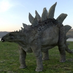 Stegosaurus Quarter View