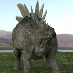 Stegosaurus Front View