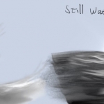 Observational Drawing HW (moving & still water)