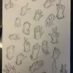 2) quick studies: hands practice