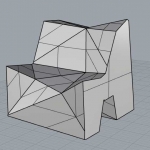 Lowpoly chair design 