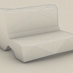 low poly chair design