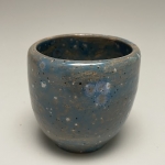 second blue glazed cup