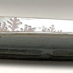 Glazed Snowflake Plate Side