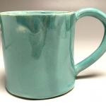Turquoise Flower Mug