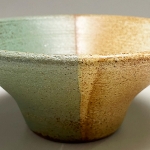 Green and White Tall Bowl