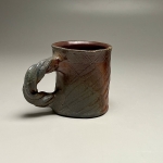 soda fired textured mug 2