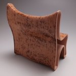 Brown Glazed Chair, Back View