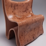 Brown Glazed Chair, Front View