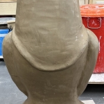 Clay Figure Upper Back View