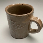 Tan textured mug