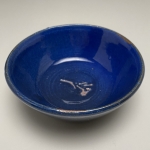 Flatish blue bowl
