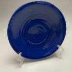 Flat blue bowl