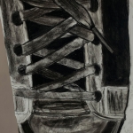 Olivia- large format shoe drawing
