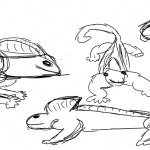 lizard sketches