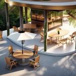 Rhino Outdoor Eating Area (rendered by AI)