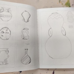 Sketch Book Large vase designs