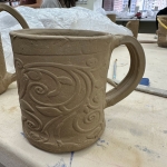 Hand built mugs - 1 WIP
