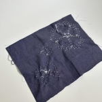 Sashiko Tool Bag - Completed Stitches Side 1 Back